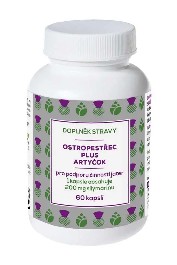 Naturvita Ostropestřec plus Artyčok 60 kapslí