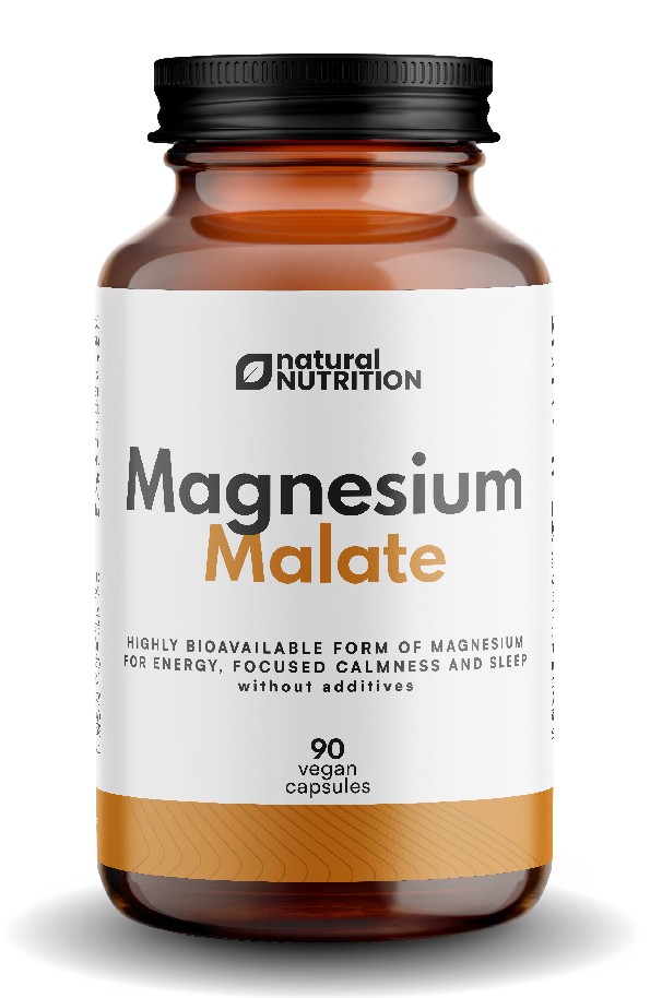 100% Magnesium Malate kapsle 90 caps
