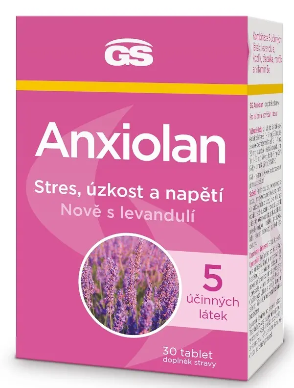 GS Anxiolan s levandulí 30 tablet