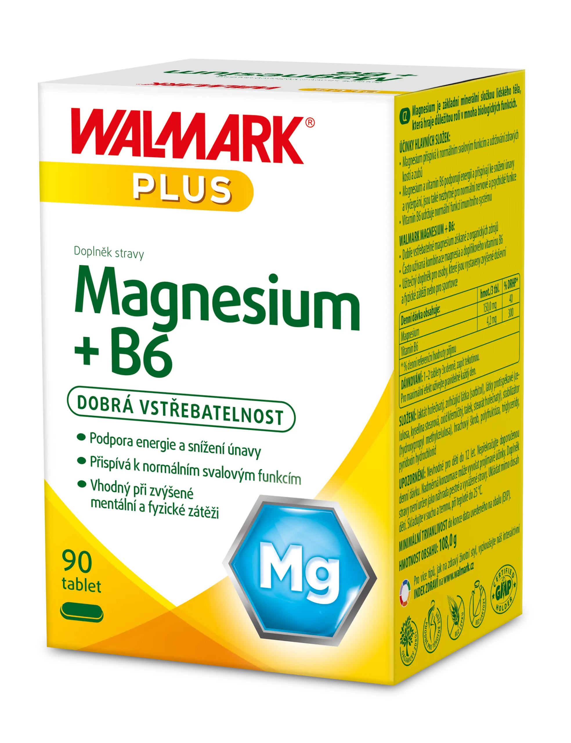 Walmark Magnesium + B6 90 tablet
