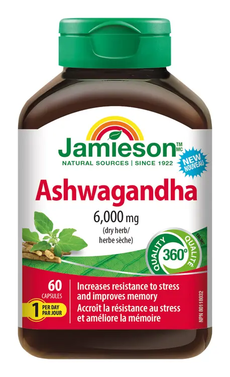 Jamieson Ashwagandha 60 kapslí